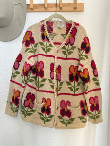 Vintage floral cardigan