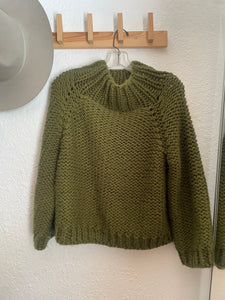 Vintage green knit sweater