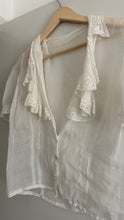 Load image into Gallery viewer, Vintage Edwardian ruffle top
