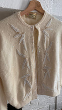 Load image into Gallery viewer, Vintage cashmere beaded cardigan
