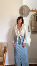 Load image into Gallery viewer, Vintage silk 90s wrap top
