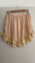 Load image into Gallery viewer, Antique silk and lace tap shorts
