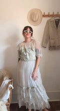 Load image into Gallery viewer, Edwardian tulle lawn dress
