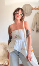 Load image into Gallery viewer, Signature Collection-linen floral fairy top
