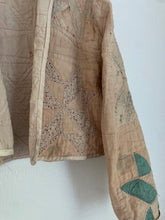 Load image into Gallery viewer, The Jesse quilt coat - cropped/hand dyed
