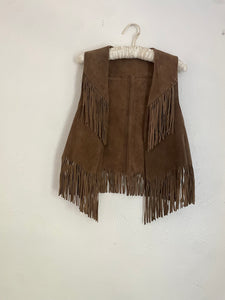 Vintage fringe vest