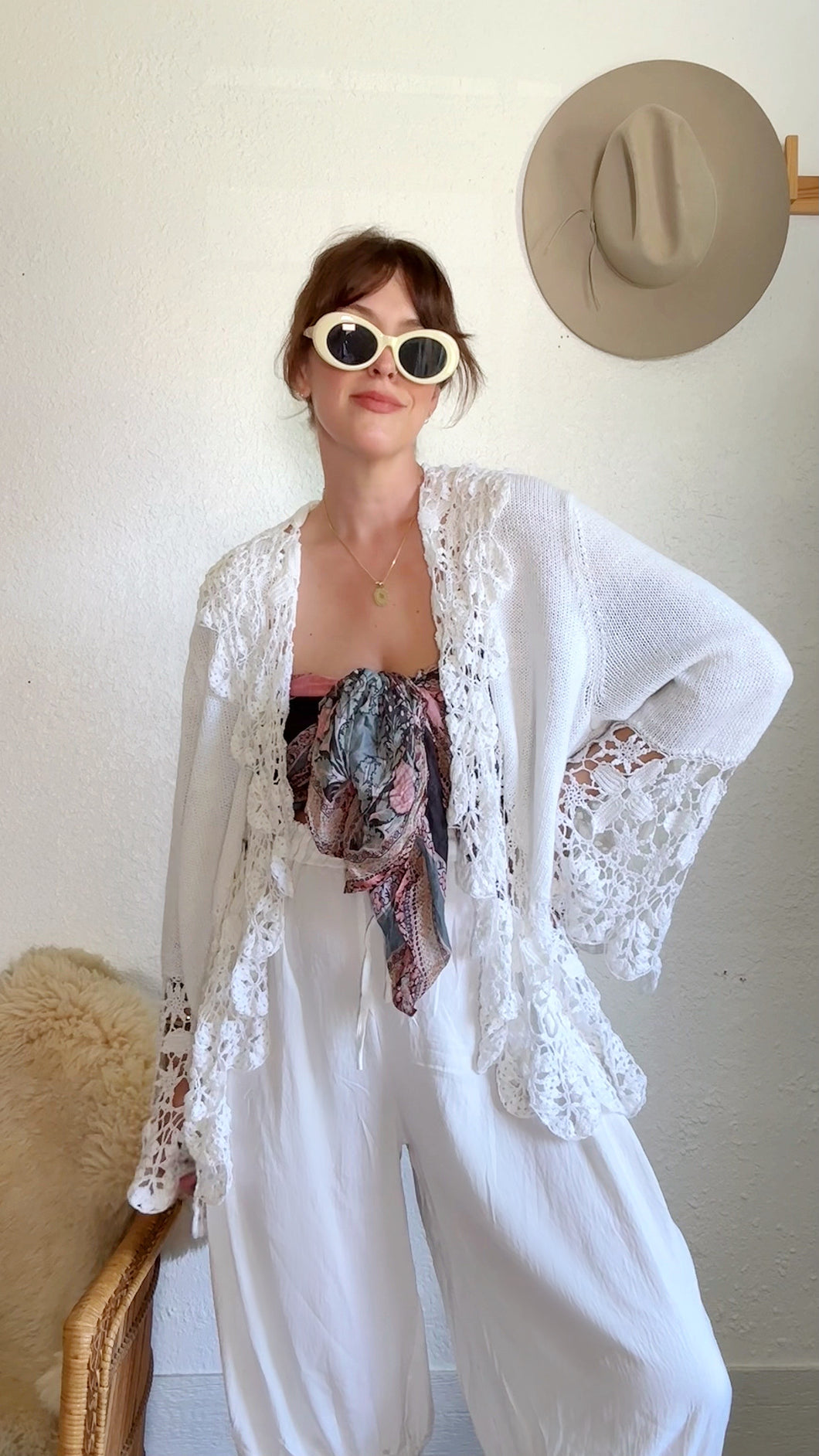 Vintage crochet sweater