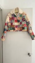Load image into Gallery viewer, Signature Collection-cropped feedsack quilt coat
