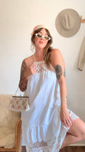Load image into Gallery viewer, Signature Collection-Cotton antique macrame dress
