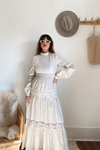 Load image into Gallery viewer, Vintage 70s lace maxi dress
