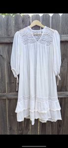 Vintage 70s cotton gauze dress