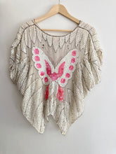 Load image into Gallery viewer, Vintage silk sequined butterfly top
