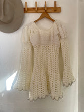 Load image into Gallery viewer, Vintage knit bell sleeve dress

