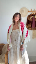 Load image into Gallery viewer, Vintage fringe shawl
