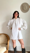 Load image into Gallery viewer, Vintage antique linen mini dress
