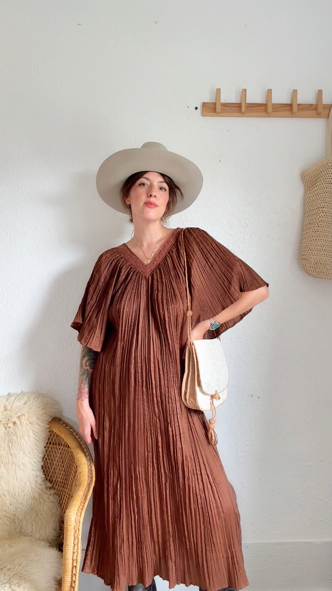 Vintage brown dress