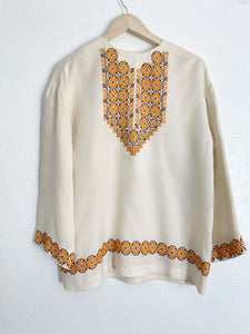 Vintage embroidered tunic top