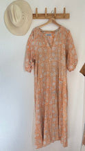 Load image into Gallery viewer, Vintage cotton gauze block print dress
