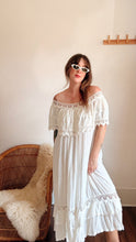 Load image into Gallery viewer, Vintage 70s cotton crochet dress
