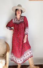 Load image into Gallery viewer, Vintage 70s Indian cotton dress
