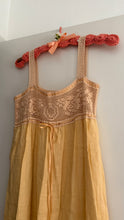 Load image into Gallery viewer, Antique linen crochet dress
