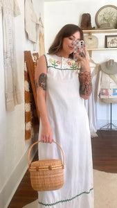 Vintage 70s applique dress