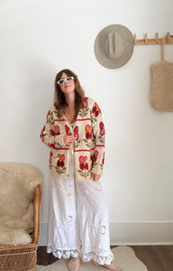 Vintage floral cardigan