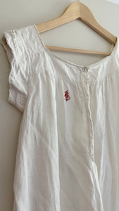 Antique French linen dress