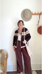 Vintage wool sweater jacket
