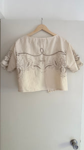 Signature Collection-lace embroidered top
