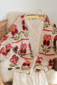 Vintage floral cardigan
