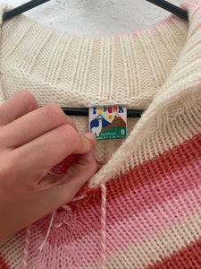 Vintage pink poncho