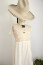Load image into Gallery viewer, Antique crochet cotton dress
