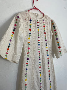 Vintage Mexican floral dress