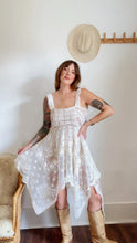Load image into Gallery viewer, Signature Collection-One of a kind hand-crocheted filet lace dress
