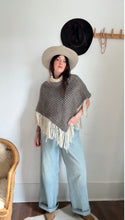 Load image into Gallery viewer, Vintage wool poncho
