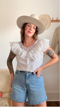 Load image into Gallery viewer, Vintage cotton ruffle top
