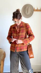 Vintage plaid jacket