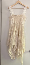 Load image into Gallery viewer, Signature Collection-One of a kind hand-crocheted filet lace dress
