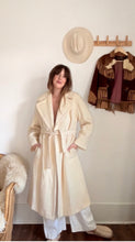 Load image into Gallery viewer, Vintage cream mohair coat
