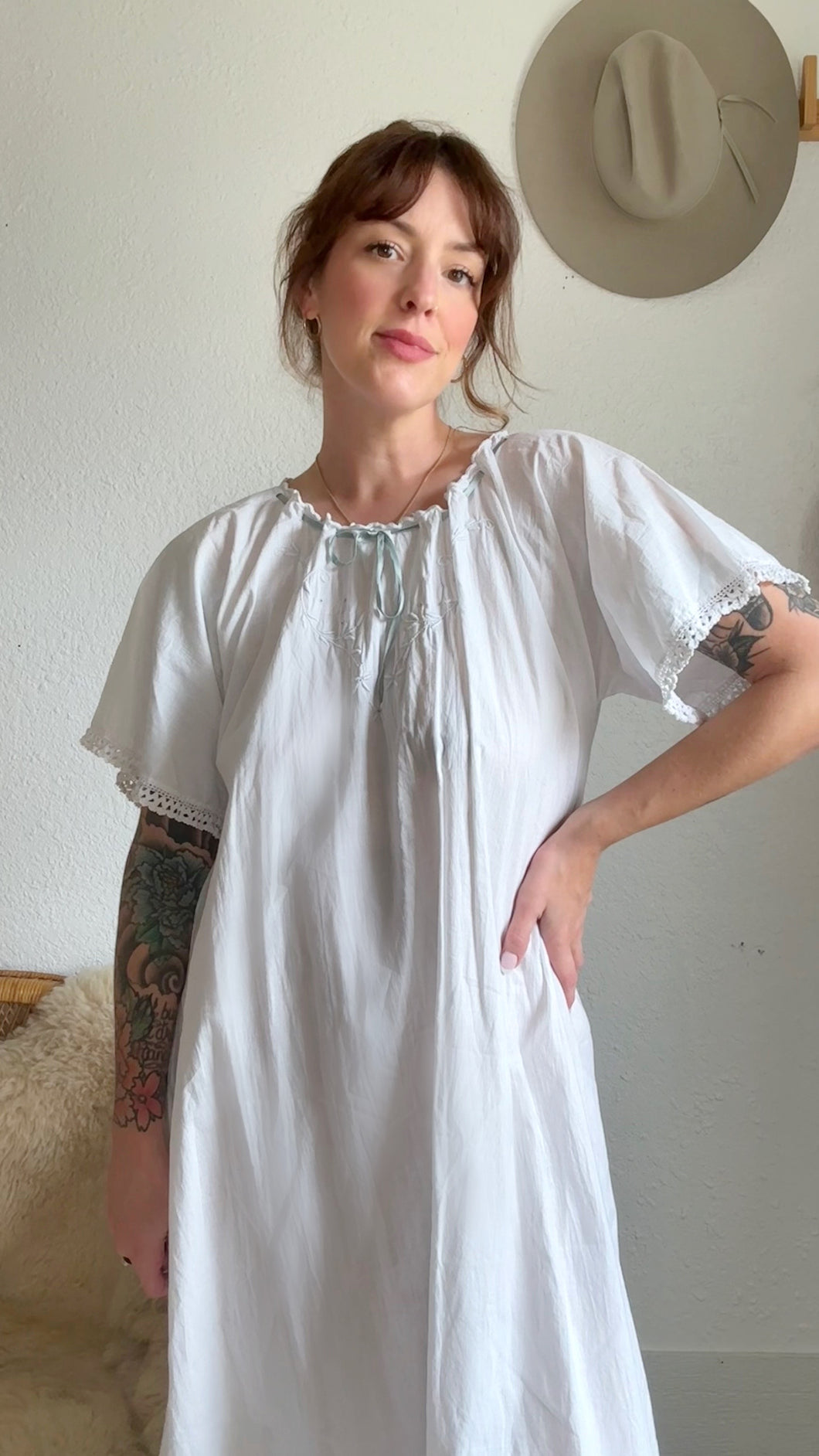 Edwardian cotton dress