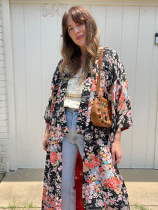 Vintage floral kimono