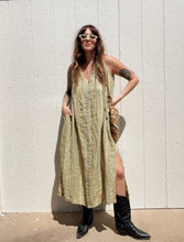 Load image into Gallery viewer, Vintage linen stripe dress
