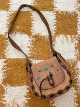 Load image into Gallery viewer, Vintage leather satchel bag
