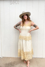 Load image into Gallery viewer, Vintage 1920s/30s mesh ruffle dress
