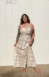 Vintage 30s 40s floral dress