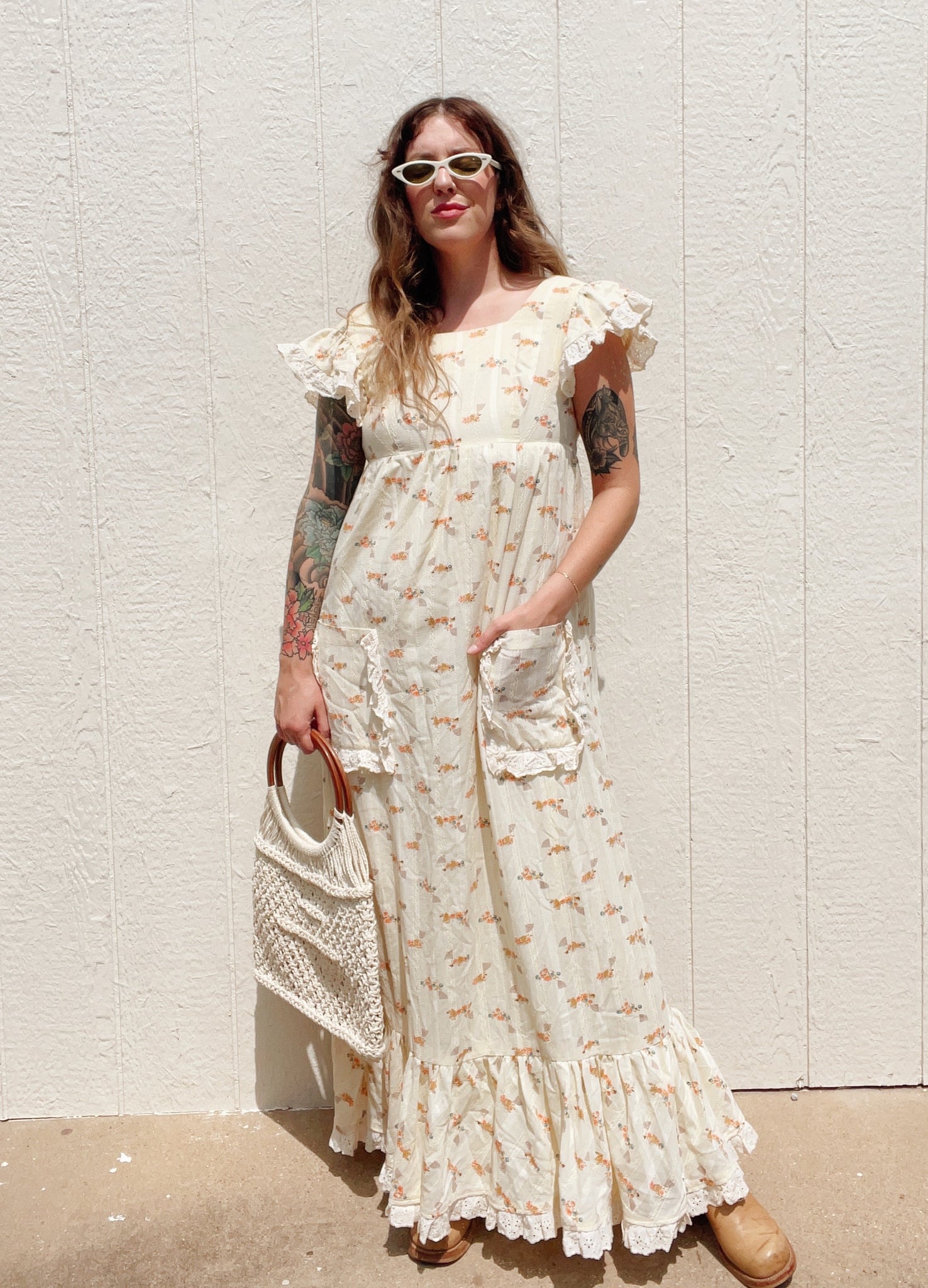 Vintage 70s maxi dress The Wild Rose Vintage Vintage 70s maxi dress The Wild Rose Vintage
