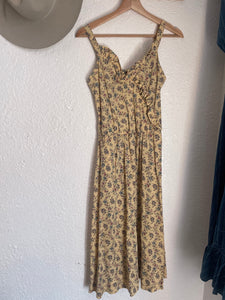 Vintage floral handmade dress