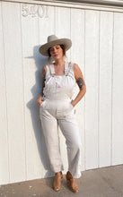 Load image into Gallery viewer, Vintage cream overalls
