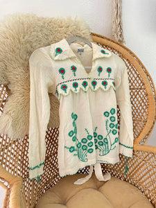 Vintage Indian Cotton embroidered top